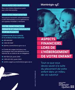 Aspects financiers lors de l'hébergement de votre enfant.