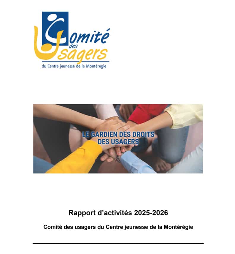 Rapport d’activités 2025-2026.